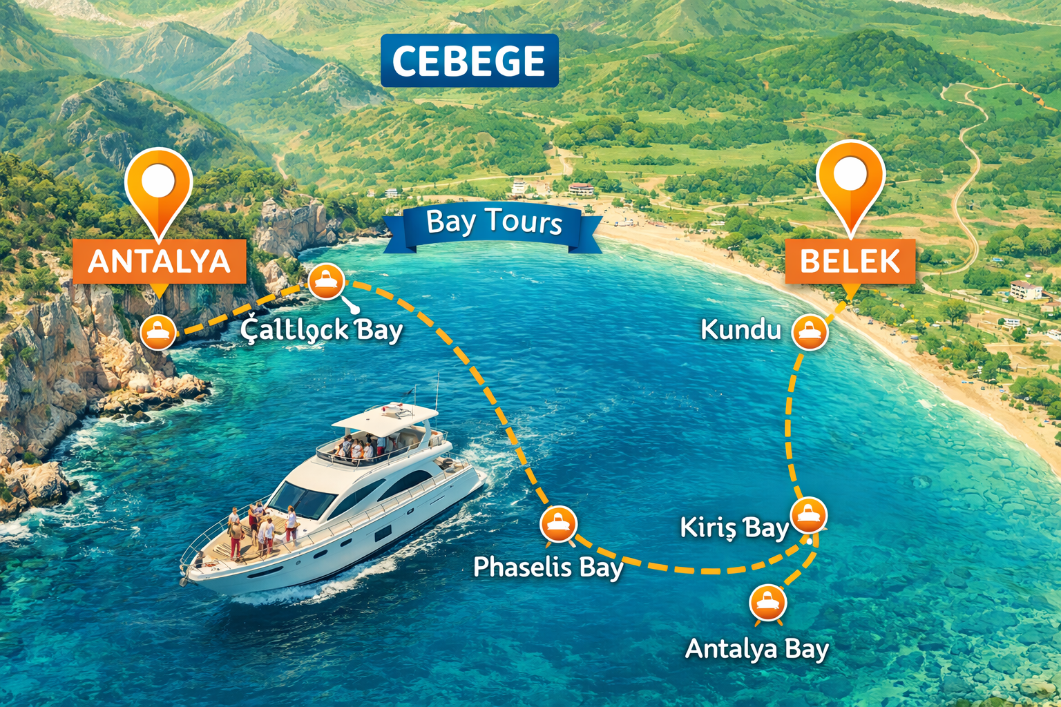 Yacht Rental in Belek, Antalya